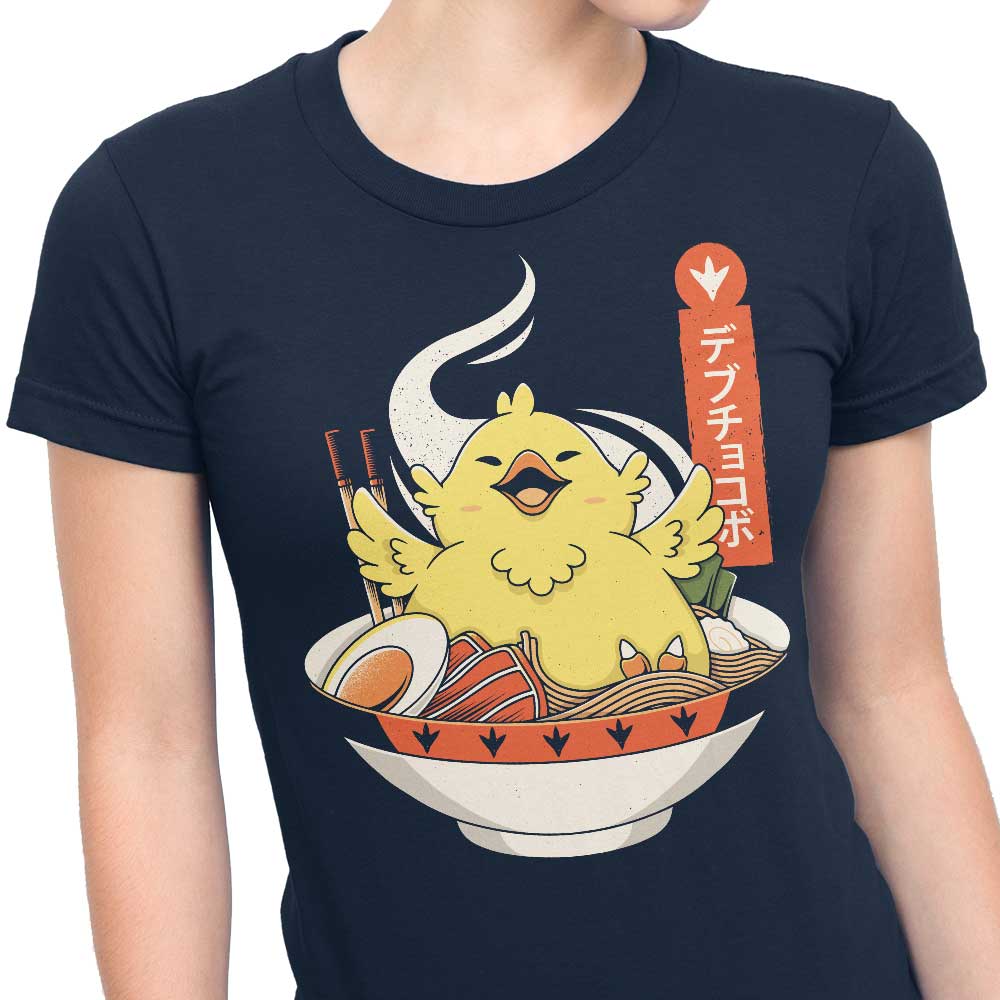 Alundrart Design Fat Chocobo Ramen Women's Fashion Apparel - T-Shirts and Premium T-Shirts