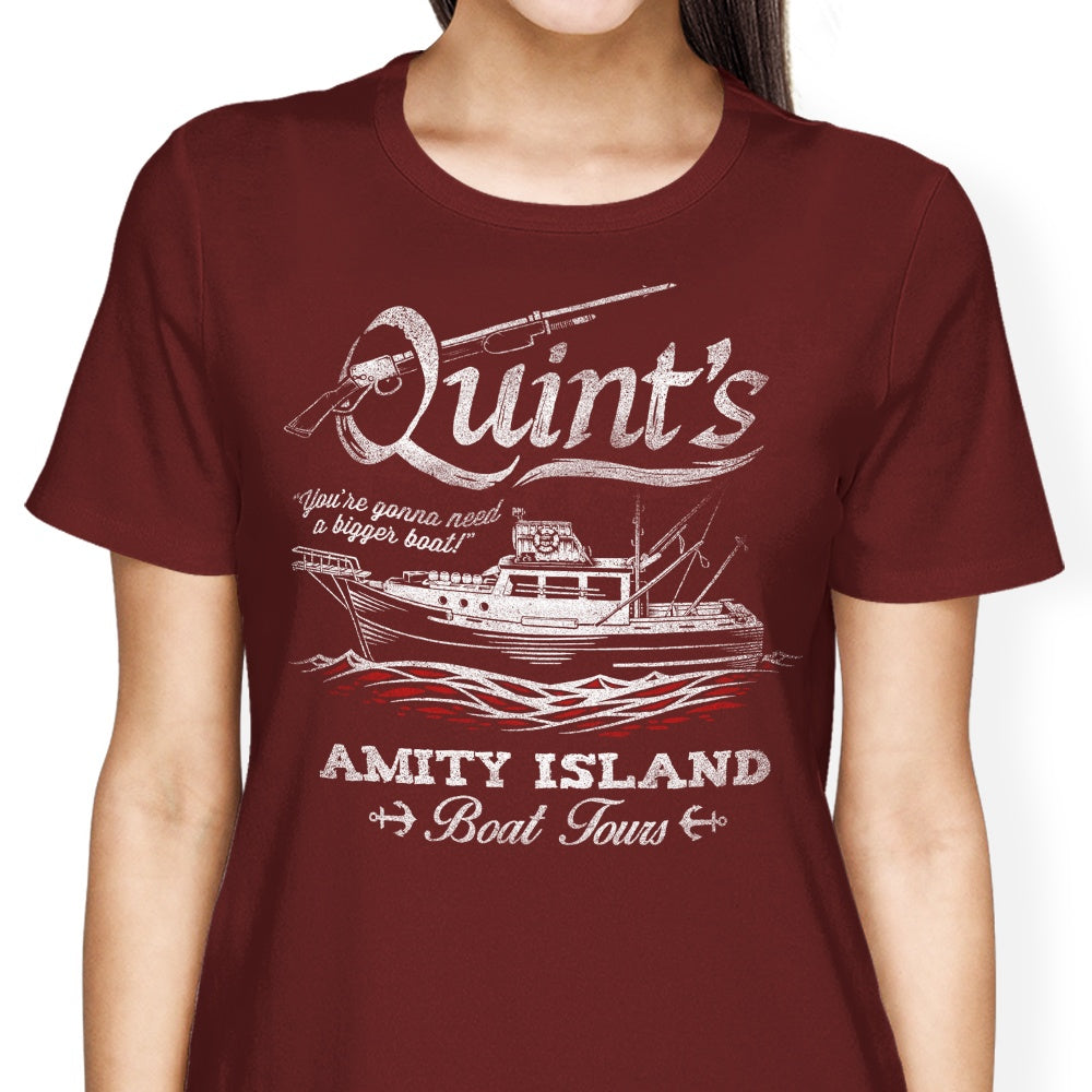 Quint's Boat Tours Women's Comfortable Cotton Apparel Collection