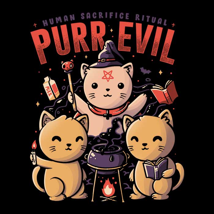 Purr Evil Women's Fashion Apparel - T-Shirts and Premium T-Shirts