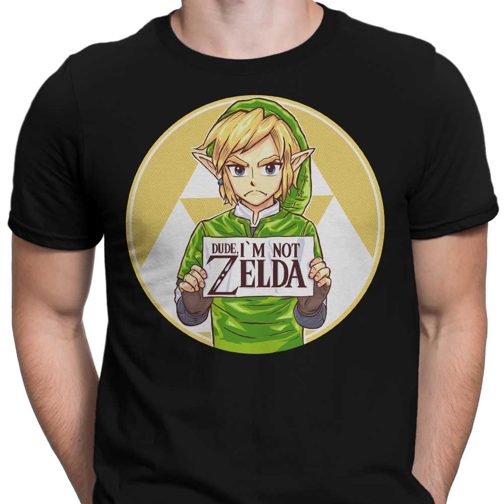 Cool Men's 'I'm Not Zelda' Apparel from Rustenico