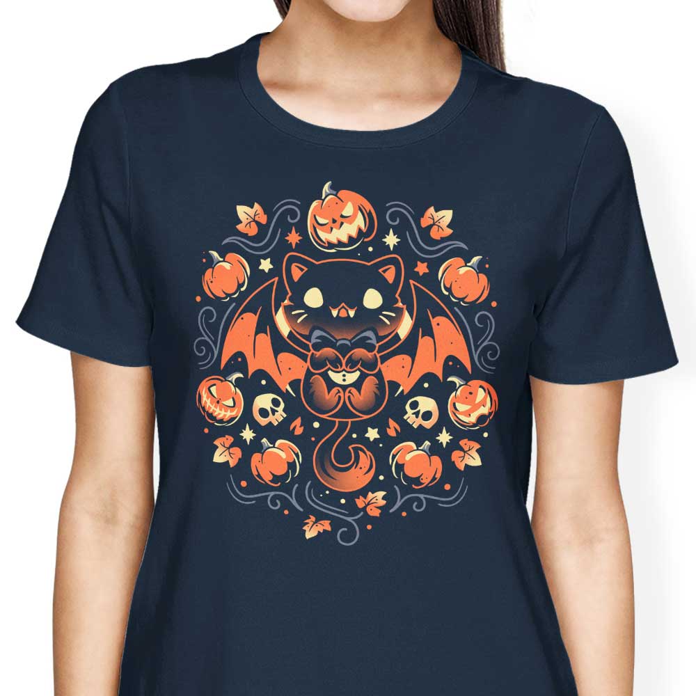 Women's Midnight Vampire Cat Fashion Apparel Collection