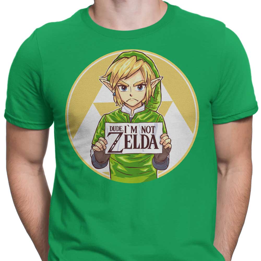 Cool Men's 'I'm Not Zelda' Apparel from Rustenico