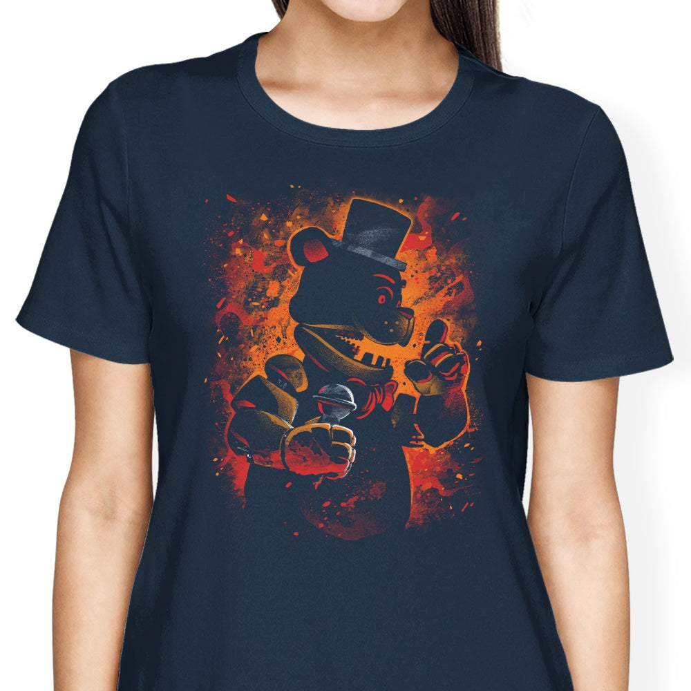 Alemaglia's Stylish Animatronic Bear Women's Apparel Collection