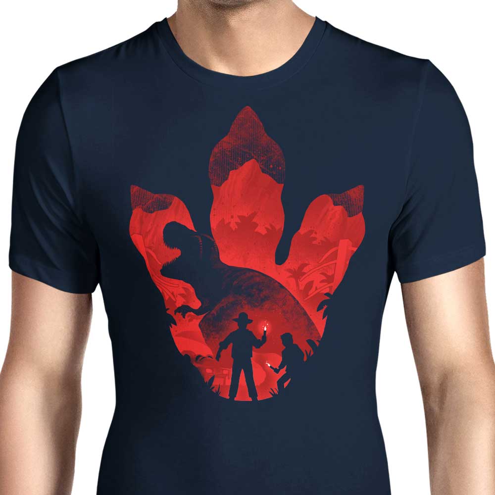 Men's Alemaglia T-Rex Footprint Apparel - Unique Design