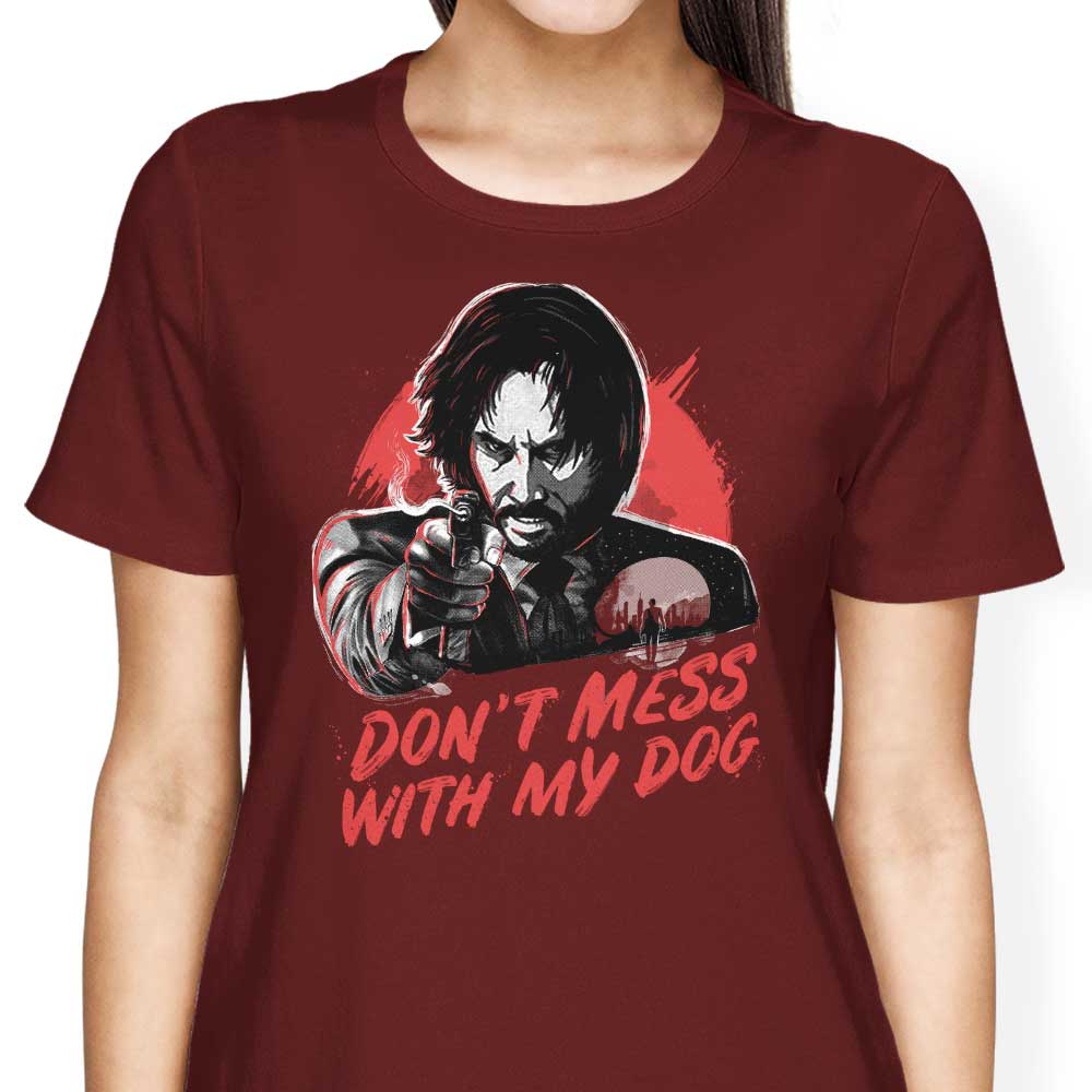 Stylish Women's 'Don't Mess With My Dog' Apparel
