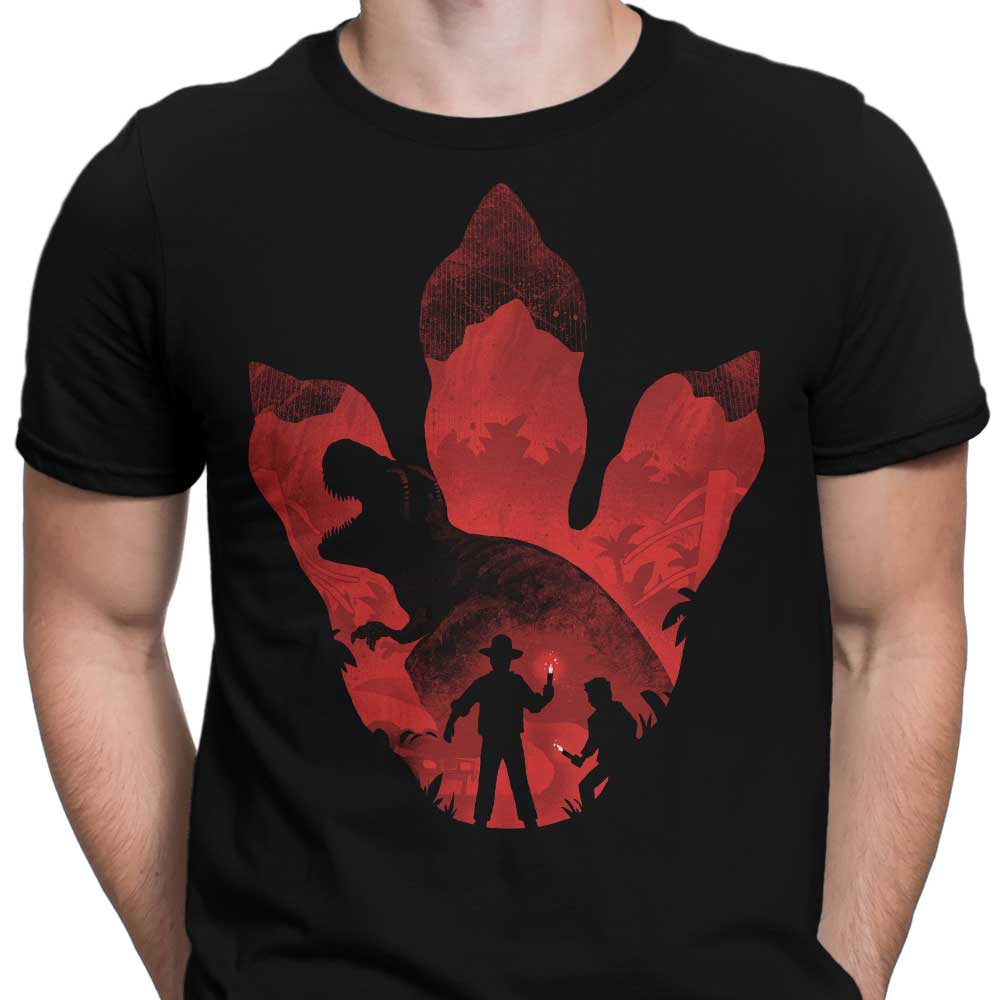 Men's Alemaglia T-Rex Footprint Apparel - Unique Design