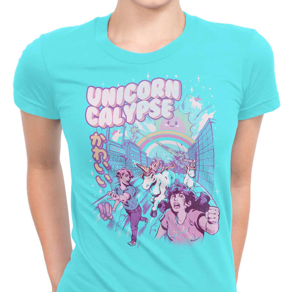 Ilustrata's Unicorn Calypse - Stylish Women's T-Shirts in Various Sizes