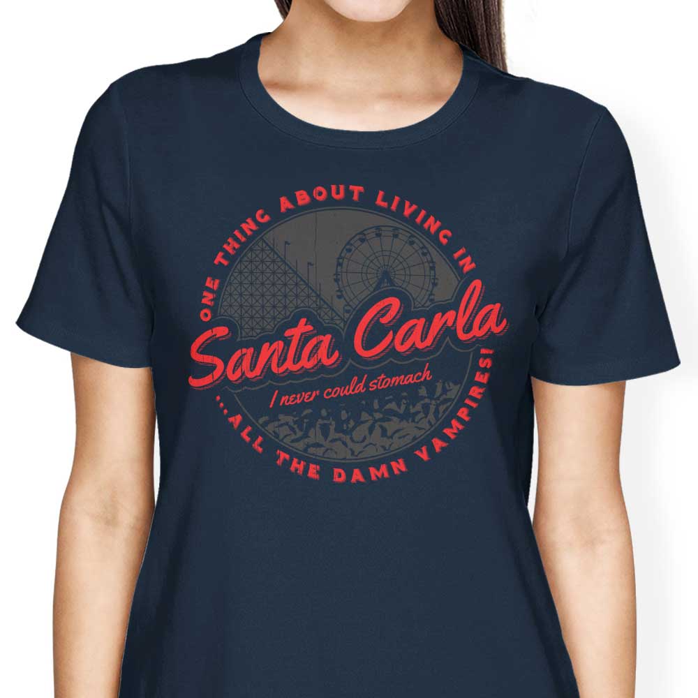 Women's 'Living in Santa Carla' Apparel: T-Shirts and Premium T-Shirts