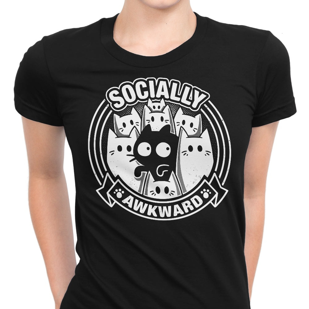 Women's Socially Uncomfortable Cat-themed Apparel