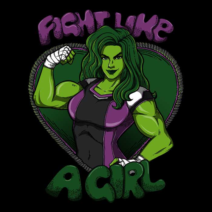Guiseigne Women's 'Fight Like a Hulk' Stylish Apparel