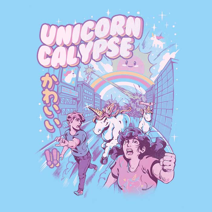 Ilustrata's Unicorn Calypse - Stylish Women's T-Shirts in Various Sizes