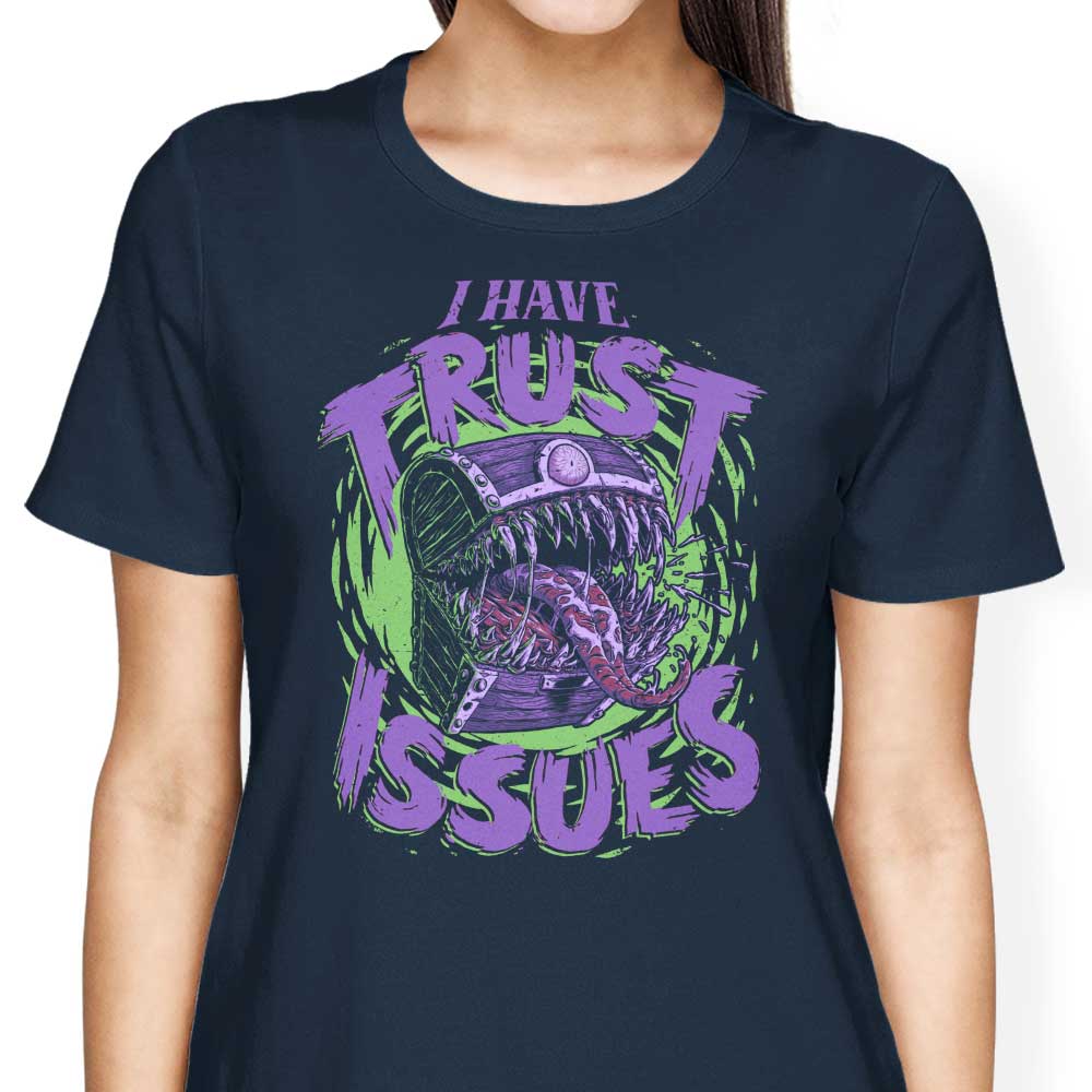 Women's Clothing with 'I Have Trust Issues' Design from Studio Mootant