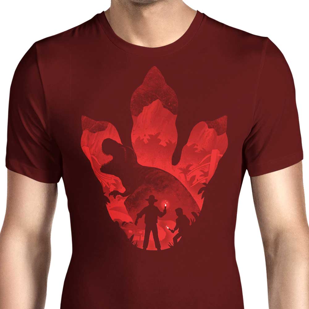 Men's Alemaglia T-Rex Footprint Apparel - Unique Design