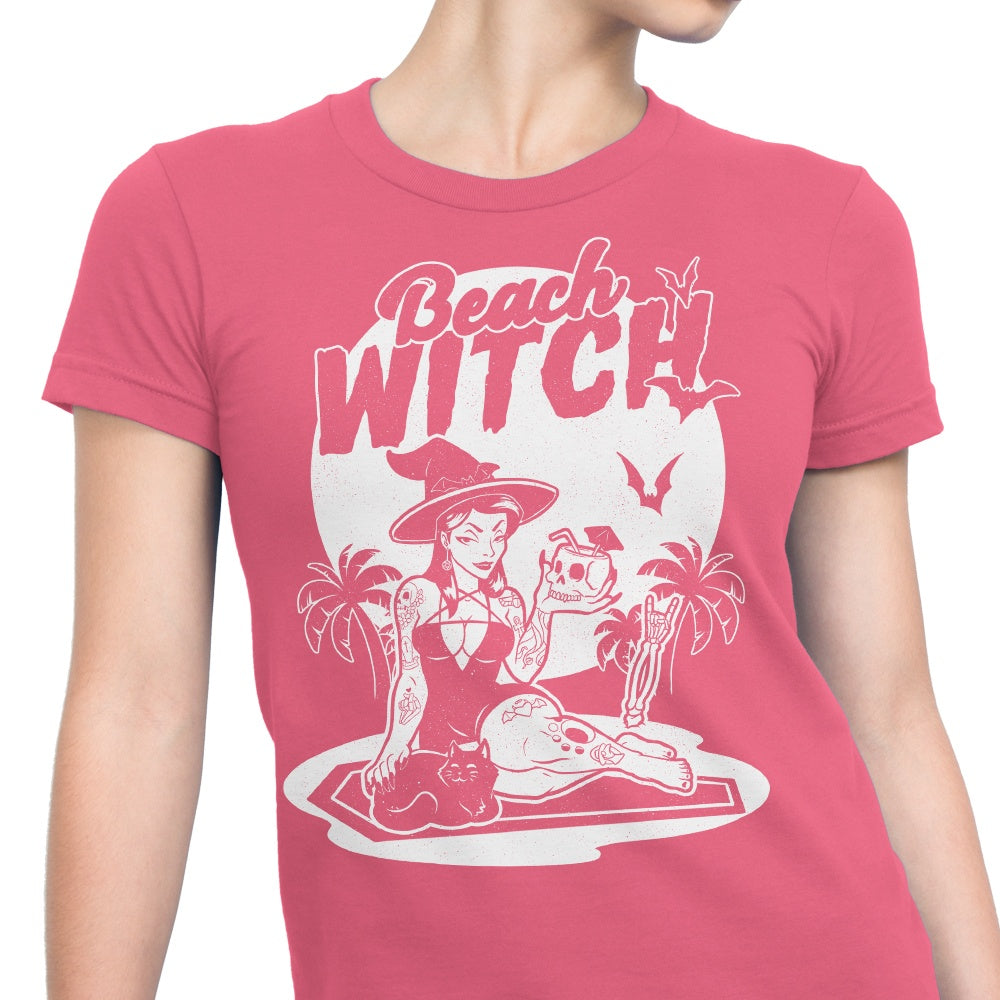 Studio Mootant Women's Beach Witch T-Shirts in Various Sizes