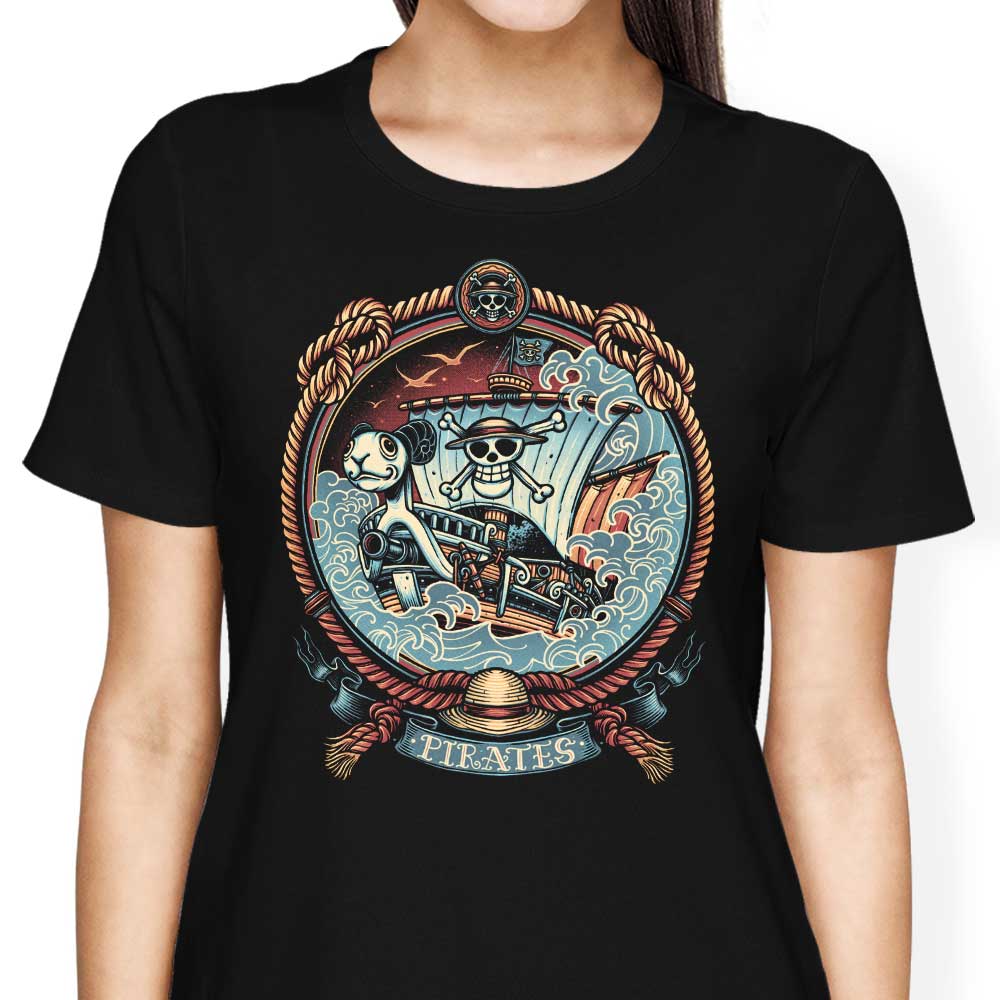 Women's Pirate Badge Apparel - T-Shirts, Tank Tops, Hoodies and More