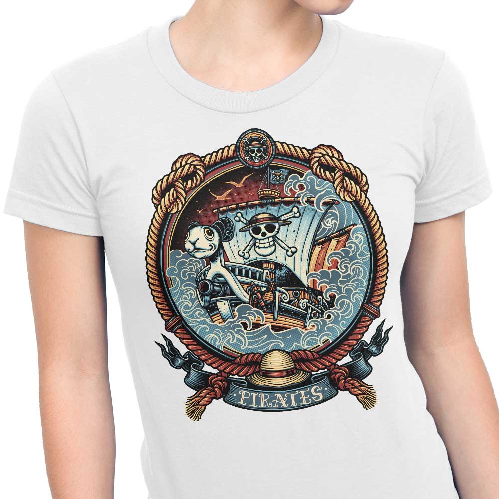 Women's Pirate Badge Apparel - T-Shirts, Tank Tops, Hoodies and More