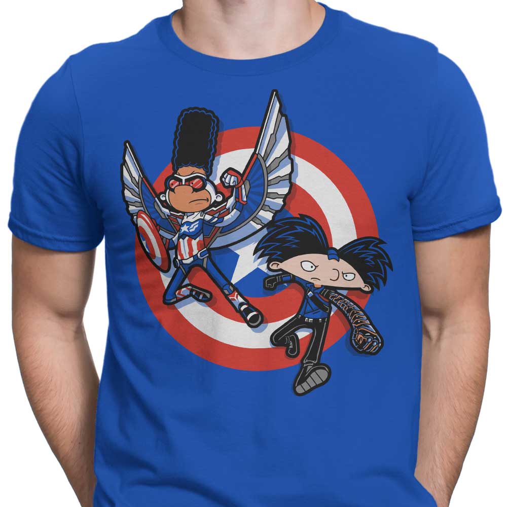Captain Tallhair and Football Soldier - Stylish Men's Clothing Apparel