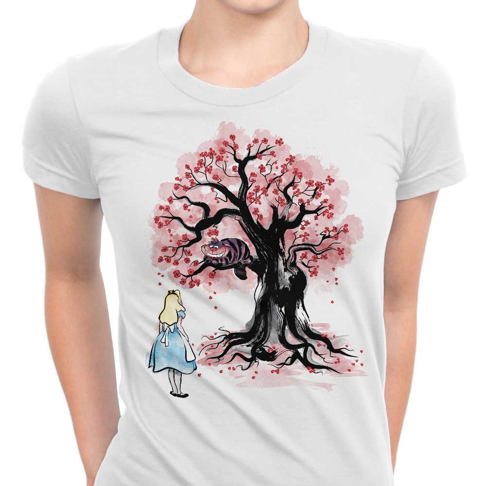 The Cheshire's Tree Sumi-e Women's Fashion Apparel - T-Shirts and Premium T-Shirts