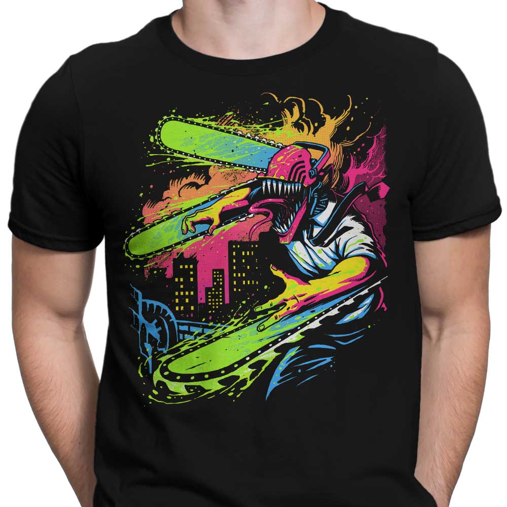 Stylish Neon Chainsaw Men's Clothing Apparel