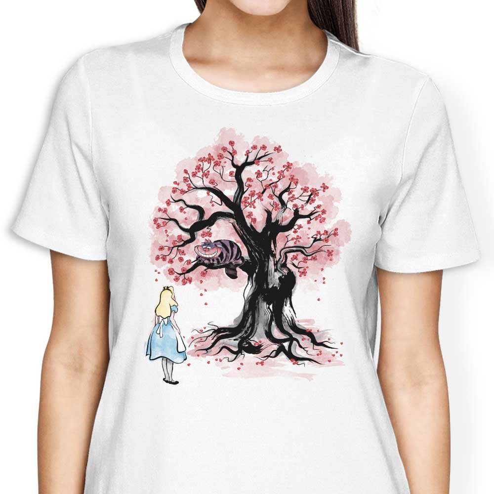 The Cheshire's Tree Sumi-e Women's Fashion Apparel - T-Shirts and Premium T-Shirts