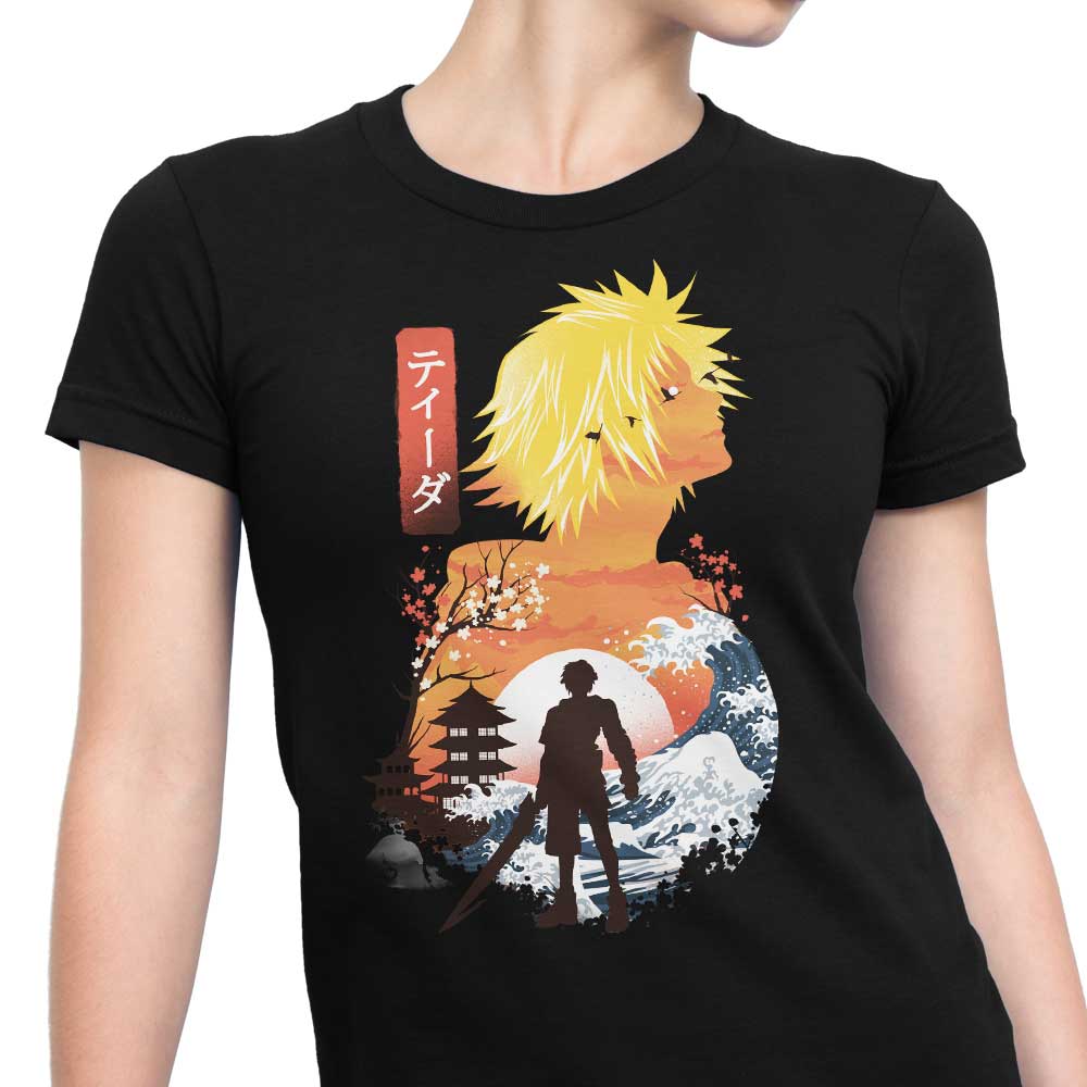 Dandingeroz Tidus Ukiyo-e Women's Fashionable T-Shirts