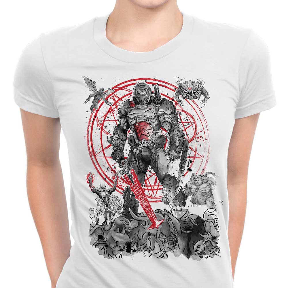 Women's Fashion Apparel - The Hell Walker T-Shirts by Dr. Monekers