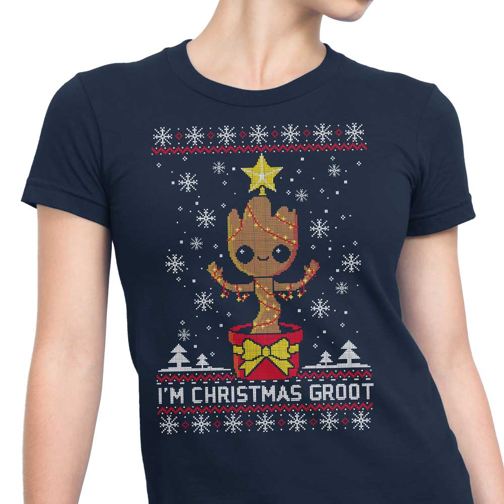 NemiMakeIt's Festive Christmas Groot Women's T - Shirts in Multiple Sizes