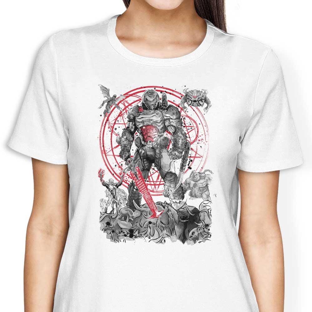 Women's Fashion Apparel - The Hell Walker T-Shirts by Dr. Monekers