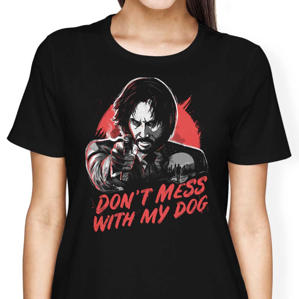 Stylish Women's 'Don't Mess With My Dog' Apparel