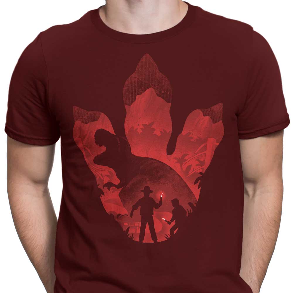 Men's Alemaglia T-Rex Footprint Apparel - Unique Design