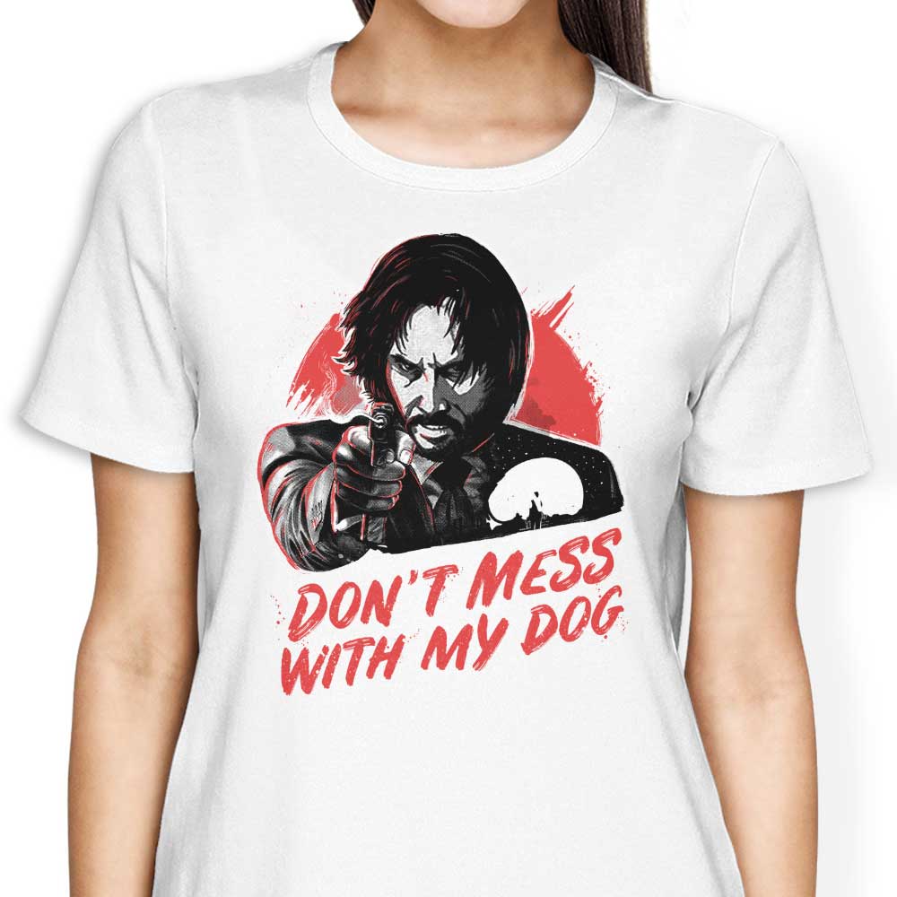 Stylish Women's 'Don't Mess With My Dog' Apparel