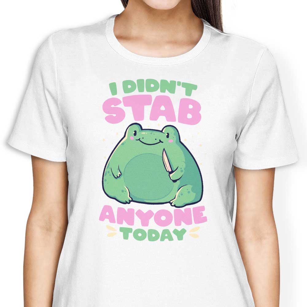 Unique 'I Didn't Stab Anyone' Women's Fashion Apparel