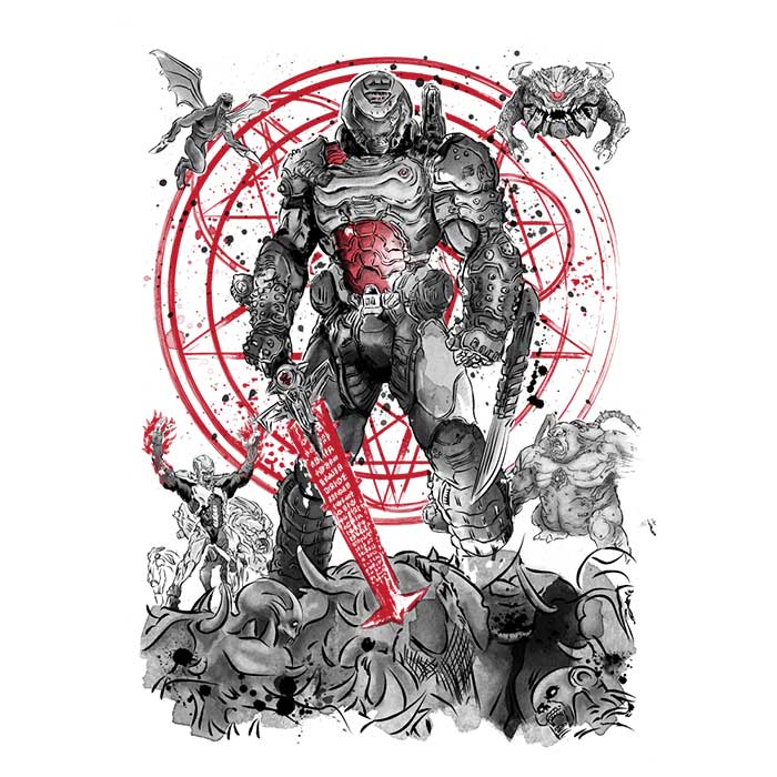Women's Fashion Apparel - The Hell Walker T-Shirts by Dr. Monekers