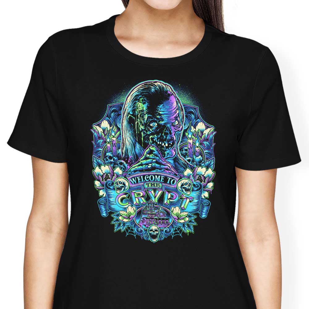 Glitchygorilla's 'Welcome to the Crypt' Women's Stylish Apparel