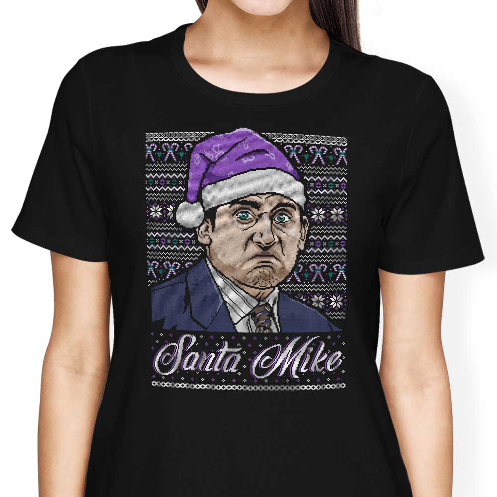 CoD Designs' Santa Mike - Stylish Women's T-Shirts in Various Sizes