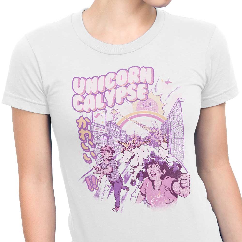 Ilustrata's Unicorn Calypse - Stylish Women's T-Shirts in Various Sizes