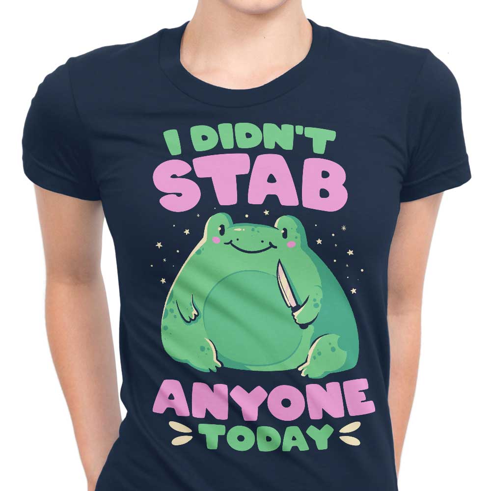 Unique 'I Didn't Stab Anyone' Women's Fashion Apparel
