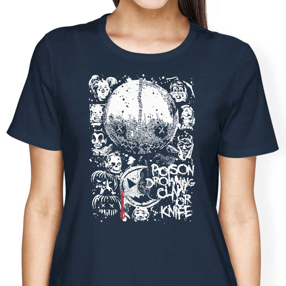 Arinesart's Women's Claw or Knife T-Shirts in Various Sizes