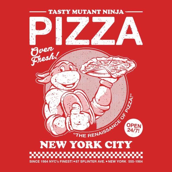 Delicious Mutant Ninja Pizza-themed Men's Clothing Line