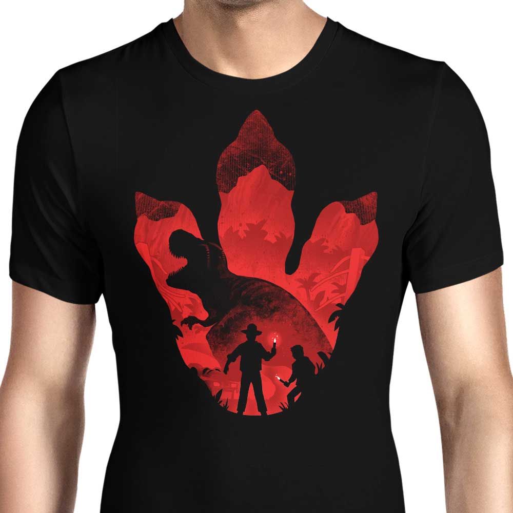Men's Alemaglia T-Rex Footprint Apparel - Unique Design