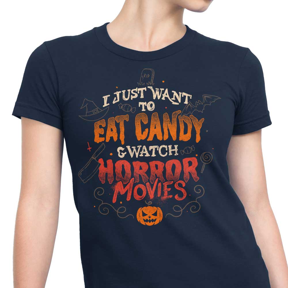 Women's Apparel - Candy and Horror Movies Themed T-Shirts