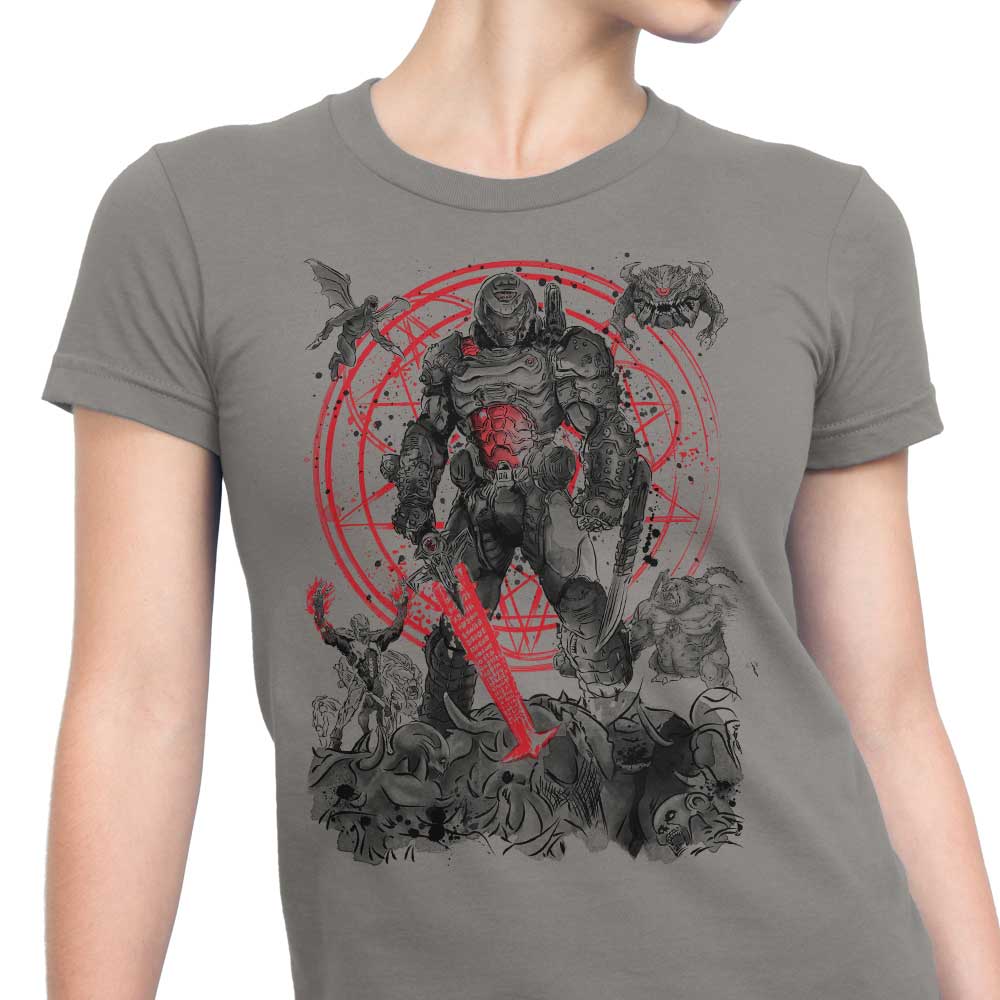 Women's Fashion Apparel - The Hell Walker T-Shirts by Dr. Monekers