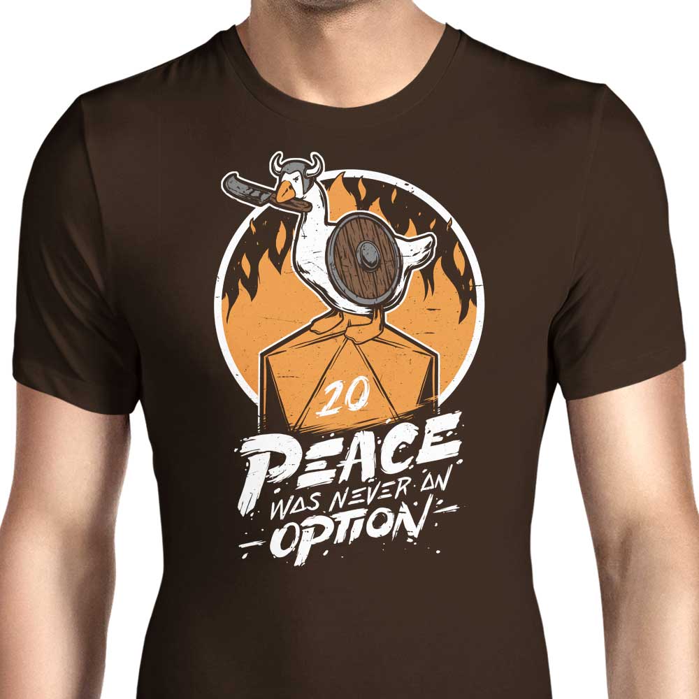 Peace Was Never an Option - Exclusive Men's Clothing Apparel