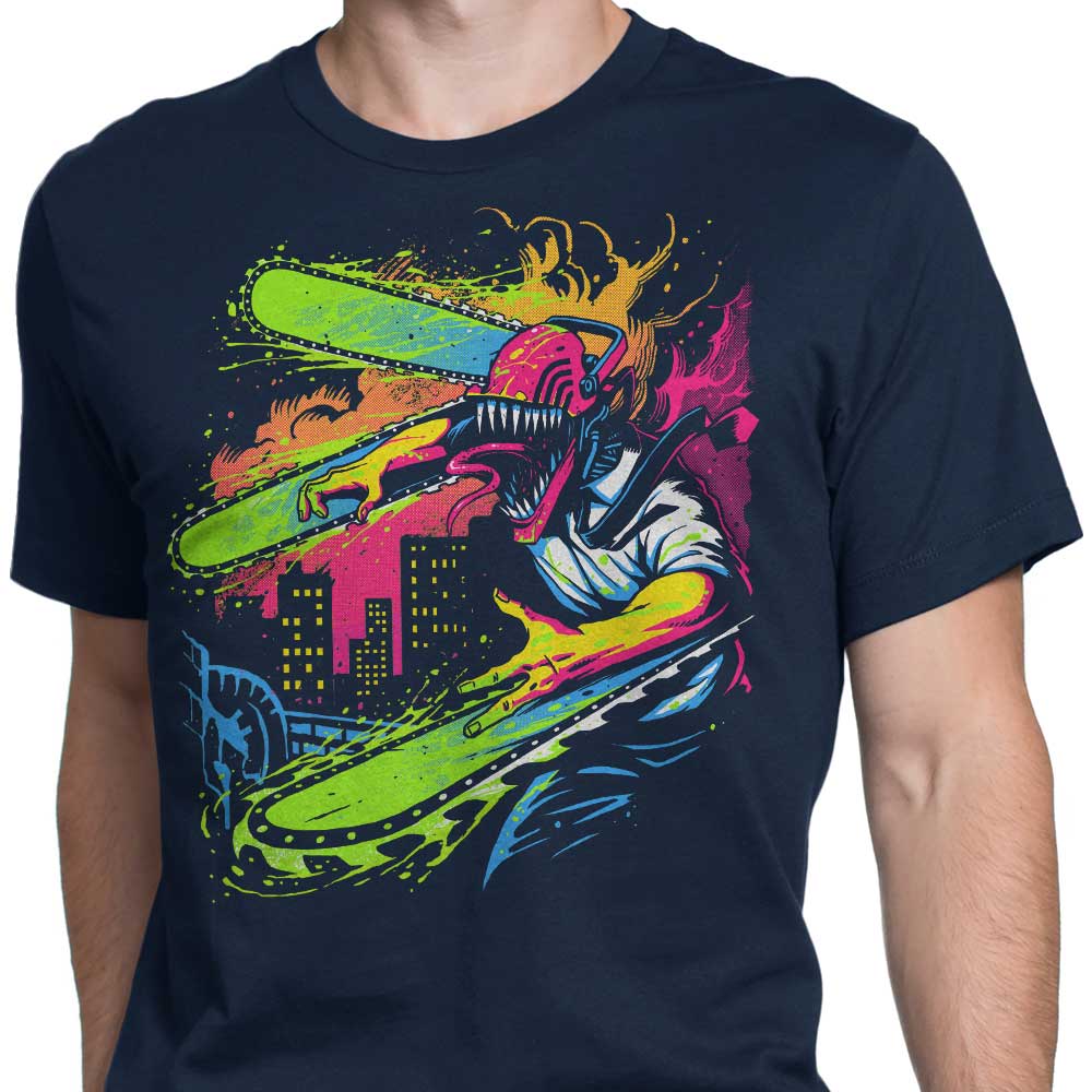 Stylish Neon Chainsaw Men's Clothing Apparel