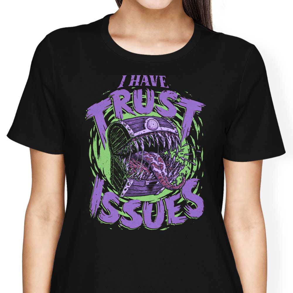Women's Clothing with 'I Have Trust Issues' Design from Studio Mootant