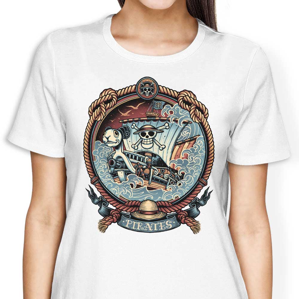 Women's Pirate Badge Apparel - T-Shirts, Tank Tops, Hoodies and More