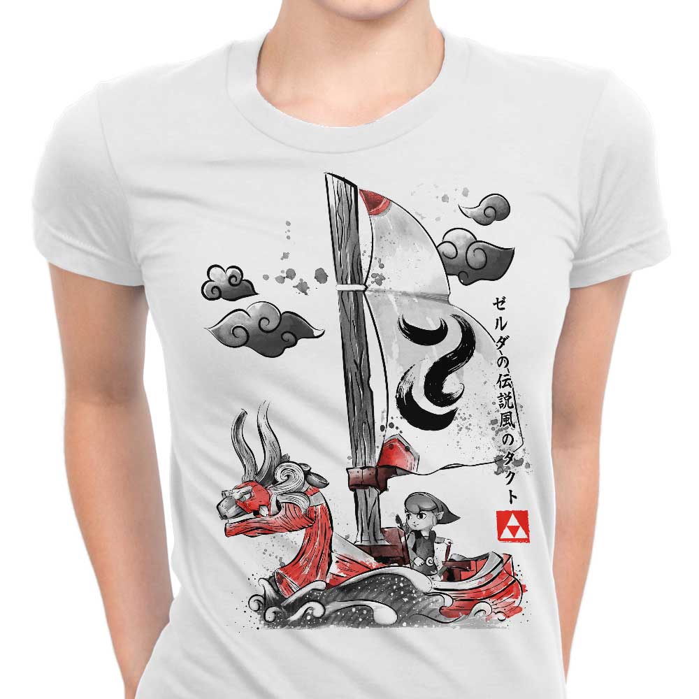 Dr. Monekers' Wind - Inspired Women's T - Shirts in Various Sizes