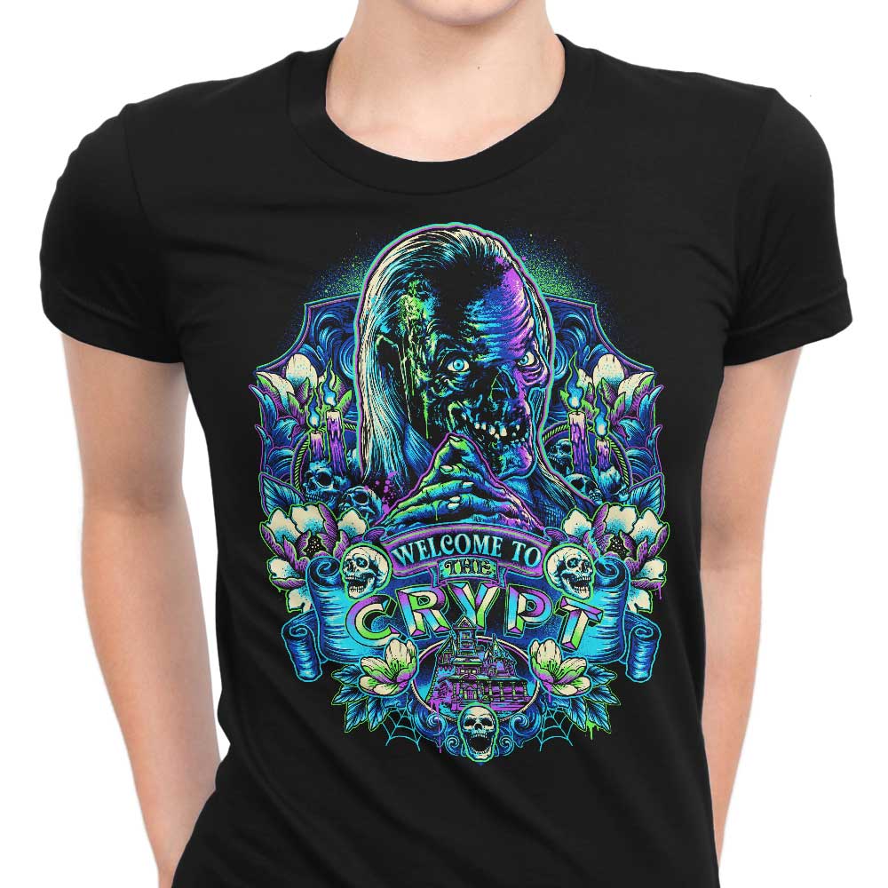 Glitchygorilla's 'Welcome to the Crypt' Women's Stylish Apparel