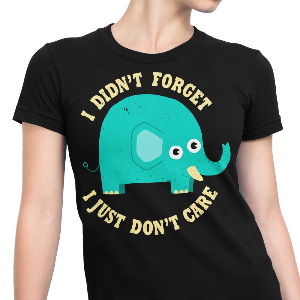 An Elephant Never Cares - Fashionable Women's Clothing Apparel