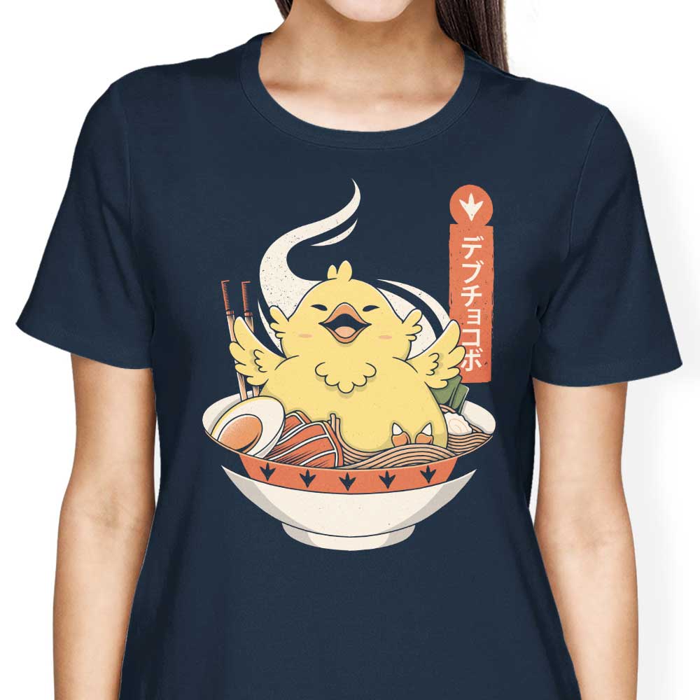 Alundrart Design Fat Chocobo Ramen Women's Fashion Apparel - T-Shirts and Premium T-Shirts